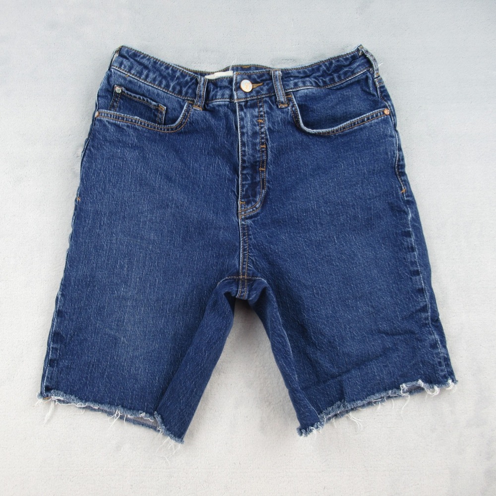 Pilcro Denim Shorts Womens 29 Blue Cutoff High Rise Stretch Casual